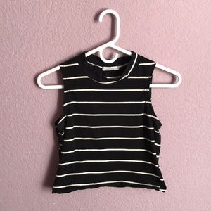 Striped crop top
